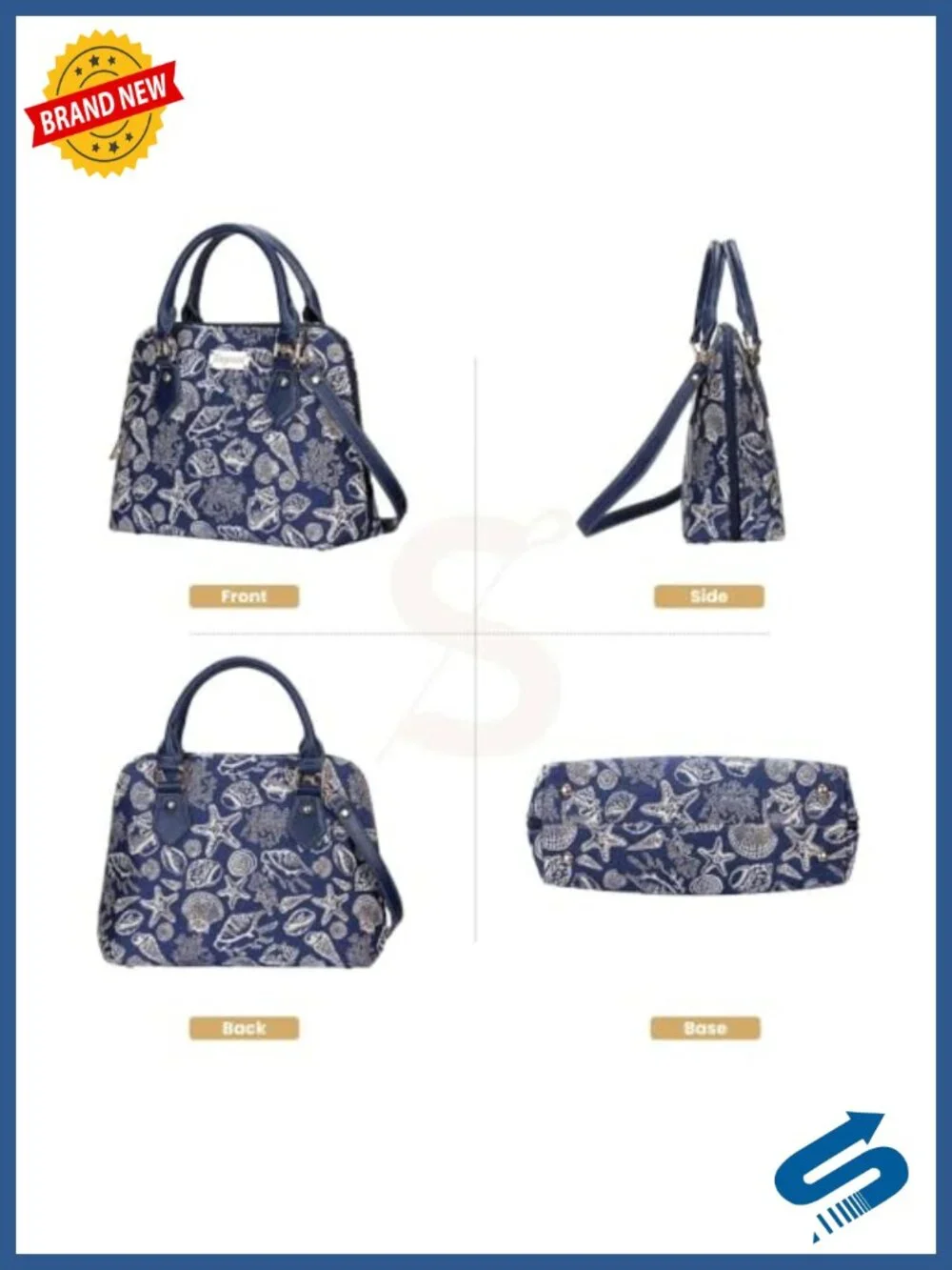 Faux Leather Satchel with Detachable Crossbody Strap